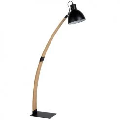 Lucide Lampadaires Lampadaire En Bois Noir -Luminaires Contemporain Soldes lampadaire en bois noir 2