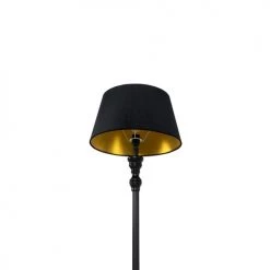 QAZQA Lampadaires Lampadaire En Bois Noir -Luminaires Contemporain Soldes lampadaire en bois noir 6