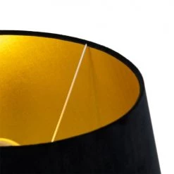 QAZQA Lampadaires Lampadaire En Bois Noir -Luminaires Contemporain Soldes lampadaire en bois noir 9