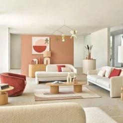 Maisons Du Monde Lampadaires Lampadaire En Chêne Et Abat-jour En Coton Blanc H151 -Luminaires Contemporain Soldes lampadaire en chene et abat jour en coton blanc h151 1000 1 15 222973 2