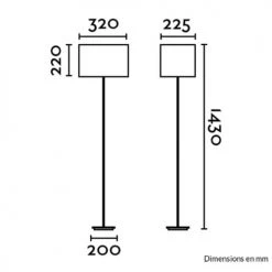 Keria Lampadaires Lampadaire En Fabric Blanc -Luminaires Contemporain Soldes lampadaire en fabric blanc 2