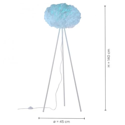 Keria Lampadaires Lampadaire En Fabric Blanc 4 Keria Lampadaires Lampadaire En Fabric Blanc – Image 4