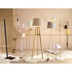 Maisons Du Monde Lampadaires Lampadaire En Métal 3 Abat-jours Tricolores H155 -Luminaires Contemporain Soldes lampadaire en metal 3 abat jours tricolores h155 1000 11 38 153419 9