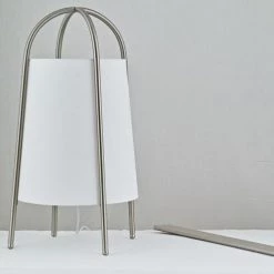 Keria Lampadaires Lampadaire En Métal Argente -Luminaires Contemporain Soldes lampadaire en metal argente 14