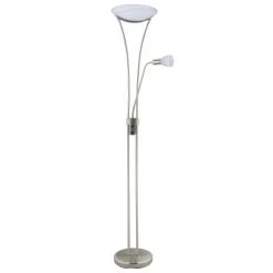 Keria Lampadaires Lampadaire En Métal Argenté -Luminaires Contemporain Soldes lampadaire en metal argente 19
