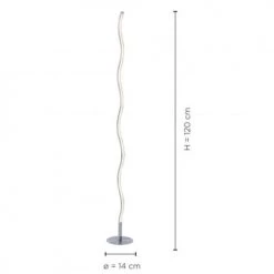 Paul Neuhaus Lampadaires Lampadaire En Métal Argente -Luminaires Contemporain Soldes lampadaire en metal argente 9