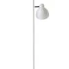 Dyberg Larsen Lampadaires Lampadaire En Métal Blanc Mat Et Chrome, H 160 Cm D 16 Cm