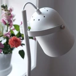 Dyberg Larsen Lampadaires Lampadaire En Métal Blanc Mat, H 135 Cm D 11,5 Cm -Luminaires Contemporain Soldes lampadaire en metal blanc mat h 135 cm d 11 5 cm 2