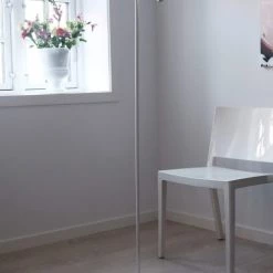 Dyberg Larsen Lampadaires Lampadaire En Métal Blanc Mat, H 135 Cm D 11,5 Cm -Luminaires Contemporain Soldes lampadaire en metal blanc mat h 135 cm d 11 5 cm 3