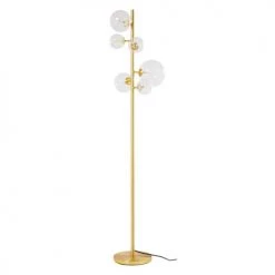 Maisons Du Monde Lampadaires Lampadaire En Métal Doré Et 6 Globes En Verre H160