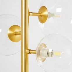 Maisons Du Monde Lampadaires Lampadaire En Métal Doré Et 6 Globes En Verre H160 -Luminaires Contemporain Soldes lampadaire en metal dore et 6 globes en verre h160 1000 10 38 182488 4