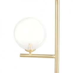 Maisons Du Monde Lampadaires Lampadaire En Métal Doré Et Globes En Verre H152 -Luminaires Contemporain Soldes lampadaire en metal dore et globes en verre h152 1000 2 28 228890 3