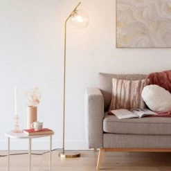 Maisons Du Monde Lampadaires Lampadaire En Métal Doré H163 -Luminaires Contemporain Soldes lampadaire en metal dore h163 1000 15 35 228733 4