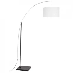Maisons Du Monde Lampadaires Lampadaire En Métal Et Coton Blanc H 202 Cm