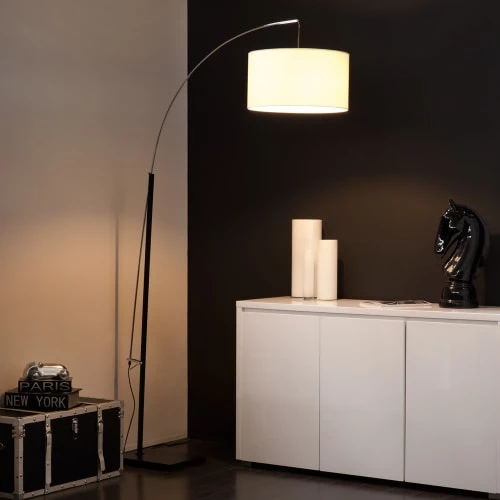 Maisons Du Monde Lampadaires Lampadaire En Métal Et Coton Blanc H 202 Cm 4 Maisons Du Monde Lampadaires Lampadaire En Métal Et Coton Blanc H 202 Cm – Image 4