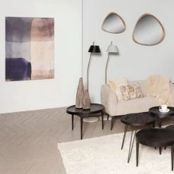 Pomax Lampadaires Lampadaire En Métal Et Marbre Noir -Luminaires Contemporain Soldes lampadaire en metal et marbre noir 1