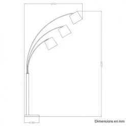 Keria Lampadaires Lampadaire En Métal Noir -Luminaires Contemporain Soldes lampadaire en metal noir 16