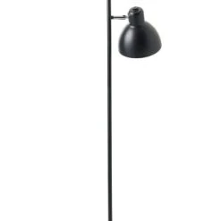 Dyberg Larsen Lampadaires Lampadaire En Métal Noir Mat Et Chrome, H 160 Cm D 16 Cm -Luminaires Contemporain Soldes lampadaire en metal noir mat et chrome h 160 cm d 16 cm 4