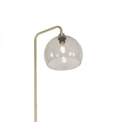 QAZQA Lampadaires Lampadaire En Plastique Doré/laiton -Luminaires Contemporain Soldes lampadaire en plastique dore laiton 3