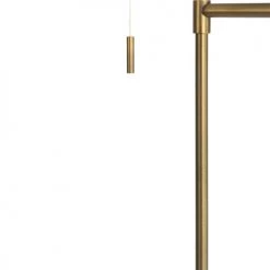 QAZQA Lampadaires Lampadaire En Tissu Bronze -Luminaires Contemporain Soldes lampadaire en tissu bronze 1