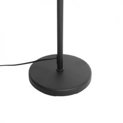 QAZQA Lampadaires Lampadaire En Tissu Noir -Luminaires Contemporain Soldes lampadaire en tissu noir 11