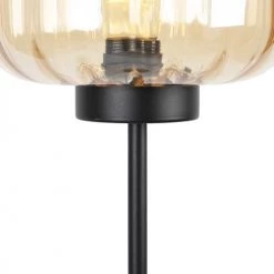 QAZQA Lampadaires Lampadaire En Verre Beige -Luminaires Contemporain Soldes lampadaire en verre beige 3