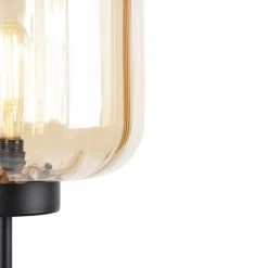 QAZQA Lampadaires Lampadaire En Verre Beige -Luminaires Contemporain Soldes lampadaire en verre beige 5
