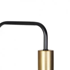 QAZQA Lampadaires Lampadaire En Verre Doré/laiton -Luminaires Contemporain Soldes lampadaire en verre dore laiton 5