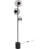 Kare Design Lampadaires Lampadaire En Verre Et Acier Noir H160