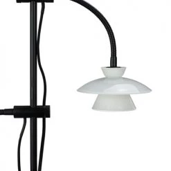 Dyberg Larsen Lampadaires Lampadaire En Verre Et Noir Mat, H 160 Cm D 37 Cm -Luminaires Contemporain Soldes lampadaire en verre et noir mat h 160 cm d 37 cm 1