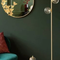 Maisons Du Monde Lampadaires Lampadaire En Verre Transparent Et Métal Rose Doré H155 -Luminaires Contemporain Soldes lampadaire en verre transparent et metal rose dore h155 1000 9 18 228183 2