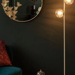 Maisons Du Monde Lampadaires Lampadaire En Verre Transparent Et Métal Rose Doré H155 -Luminaires Contemporain Soldes lampadaire en verre transparent et metal rose dore h155 1000 9 18 228183 3