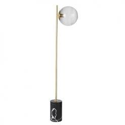 Maisons Du Monde Lampadaires Lampadaire Globe En Verre Et Métal Noir Et Doré H145