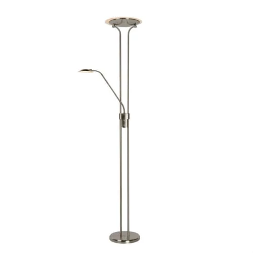 Lucide Lampadaires Lampadaire LED Avec Liseuse Métal H180cm 1 Lucide Lampadaires Lampadaire LED Avec Liseuse Métal H180cm