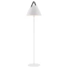 Design For The People Lampadaires Lampadaire Métal Blanc Et Cuir H153cm