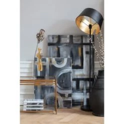 Woood Lampadaires Lampadaire Métal Noir Lampe Sur Pied -Luminaires Contemporain Soldes lampadaire metal noir lampe sur pied 1