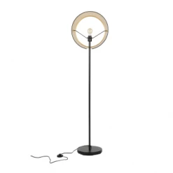 Woood Lampadaires Lampadaire Métal Noir Lampe Sur Pied -Luminaires Contemporain Soldes lampadaire metal noir lampe sur pied 2