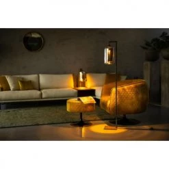 Deladeco Lampadaires Lampadaire Moderne En Métal Noir 149,2 Cm -Luminaires Contemporain Soldes lampadaire moderne en metal noir 149 2 cm 2