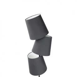 Beliani Lampadaires Lampadaire Noir -Luminaires Contemporain Soldes lampadaire noir 3