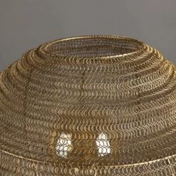 Dutchbone Lampadaires Lampadaire Trépied Avec Abat-jour En Métal Or -Luminaires Contemporain Soldes lampadaire trepied avec abat jour en metal or 3