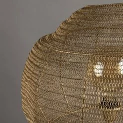 Dutchbone Lampadaires Lampadaire Trépied Avec Abat-jour En Métal Or -Luminaires Contemporain Soldes lampadaire trepied avec abat jour en metal or 4