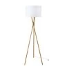 Maisons Du Monde Lampadaires Lampadaire Trépied En Bambou Abat-jour Blanc H154