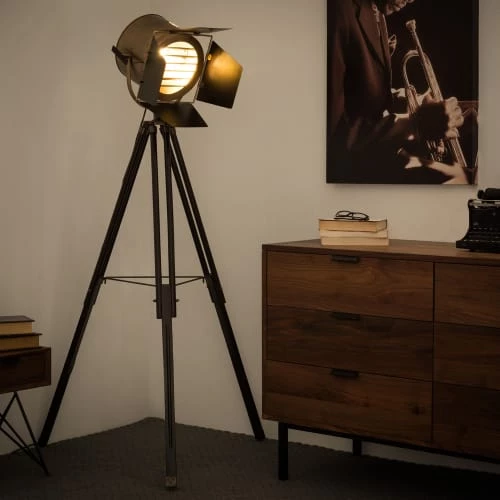 Maisons Du Monde Lampadaires Lampadaire Trépied En Métal Cuivré H 174 Cm 6 Maisons Du Monde Lampadaires Lampadaire Trépied En Métal Cuivré H 174 Cm – Image 6