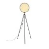 Zuiver Lampadaires Lampadaire Trépied En Métal Et Cannage Naturel