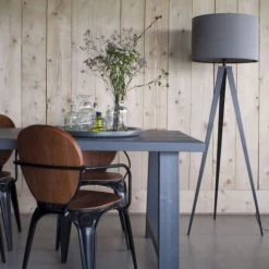 Zuiver Lampadaires Lampadaire Trépied Gris Et Noir -Luminaires Contemporain Soldes lampadaire trepied gris et noir 5