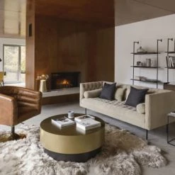 Maisons Du Monde Lampadaires Lampadaire Vintage En Métal Doré H140 -Luminaires Contemporain Soldes lampadaire vintage en metal dore h140 1000 4 14 189639 8