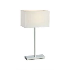 Markslöjd Lampes à Poser Lampe à Poser Avec Port USB Métal Blanc/tissu H50cm -Luminaires Contemporain Soldes lampe a poser avec port usb metal argente tissu h50cm 3