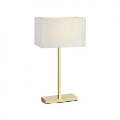 Markslöjd Lampes à Poser Lampe à Poser Avec Port USB Métal Blanc/tissu H50cm