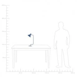 Beliani Lampes à Poser Lampe à Poser Bleu Sombre -Luminaires Contemporain Soldes lampe a poser bleu sombre 5