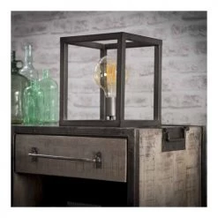 Lampea Lampes à Poser Lampe à Poser Design En Métal Gris 30 Cm -Luminaires Contemporain Soldes lampe a poser design en metal gris 30 cm 2